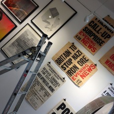 Setting up EAT LEAD / a letterpress exhibition at Atom Gallery London